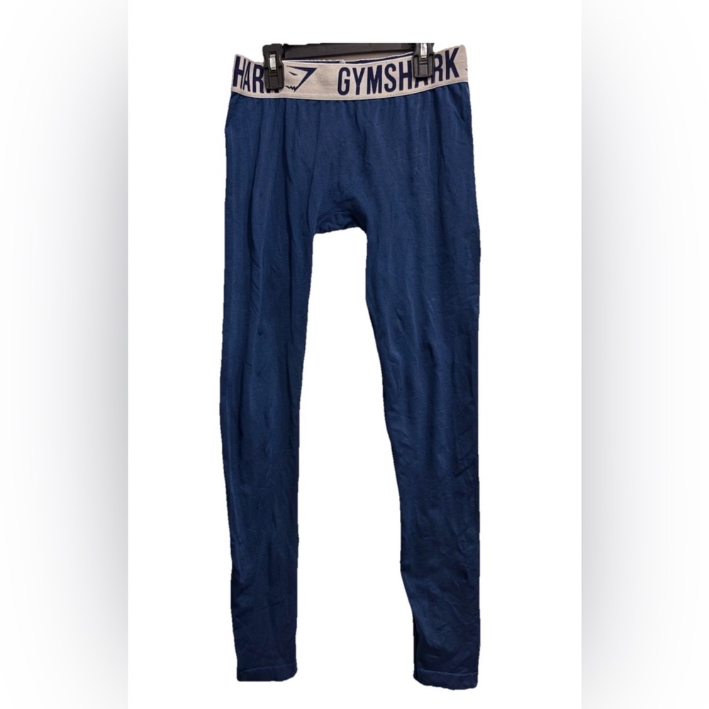Gymshark Flex Navy Blue Leggings 14” Wide 36” Long